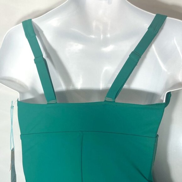 Kona Sol NWT SZ M Kelly Green One Piece Figure Flattering Swimsuit Beach Swim - Picture 5 of 10